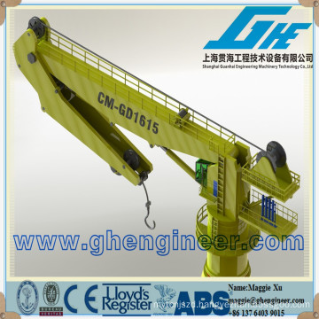 winch hoisting knuckle boom Marine ship offshore Crane